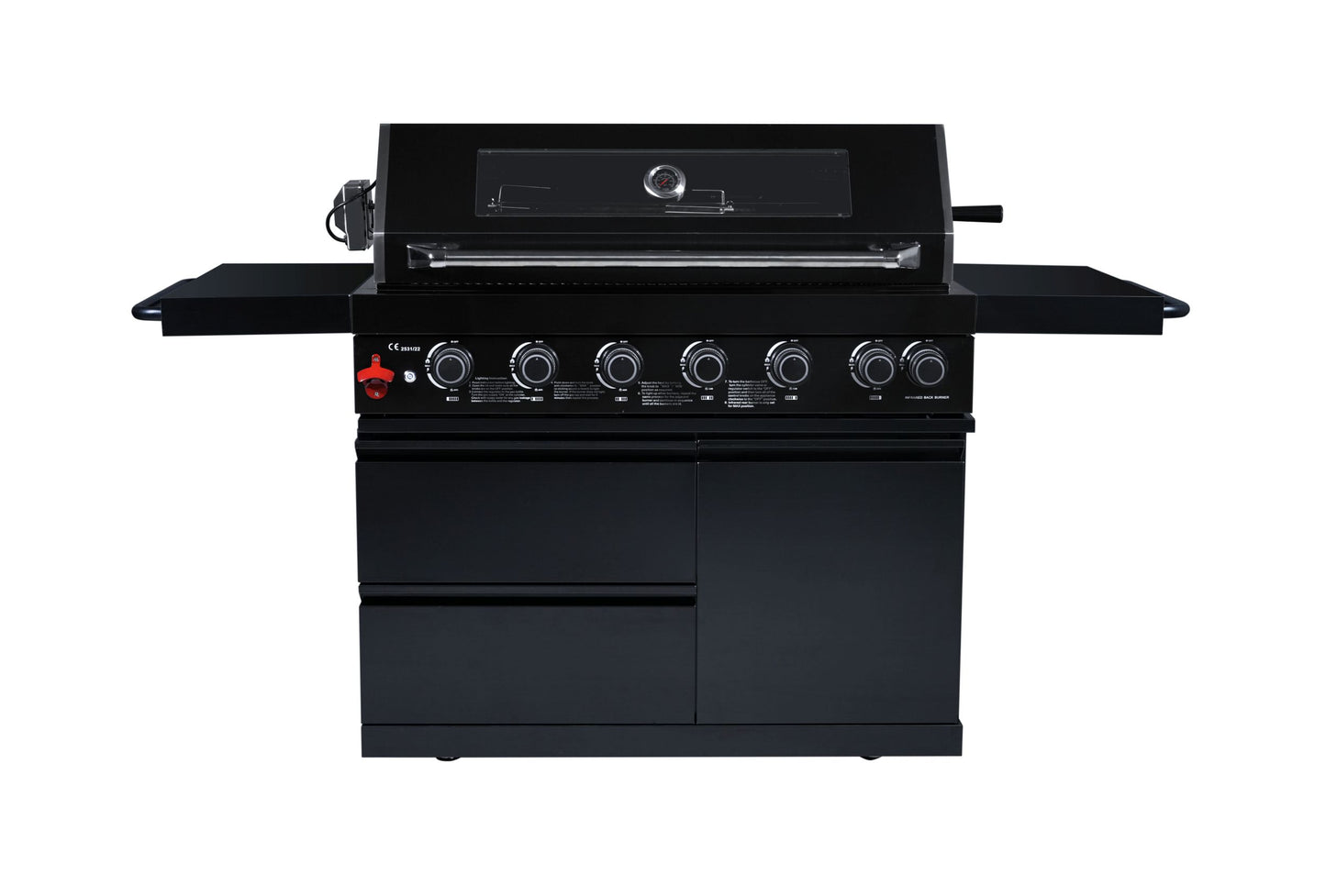 BBQ Grill - 6 SS Burners + Ceramic Infrared burner (Freestanding)