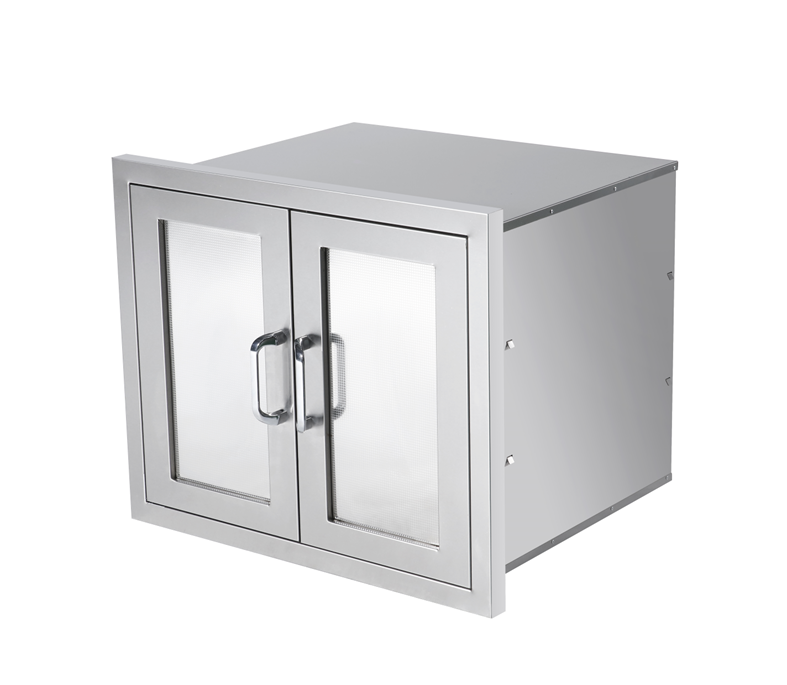 Double Door with cabinet space - Stainless Steel 304 - Built-in DIY- Frame with Cabinet space