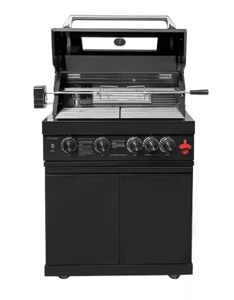 BBQ Gas Grill - 4 SS Burners + Ceramic Infrared back burner (Freestanding)