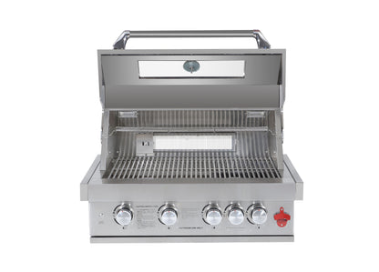 Gas BBQ Grill - Built-in - 4 tube burners 1 back burner