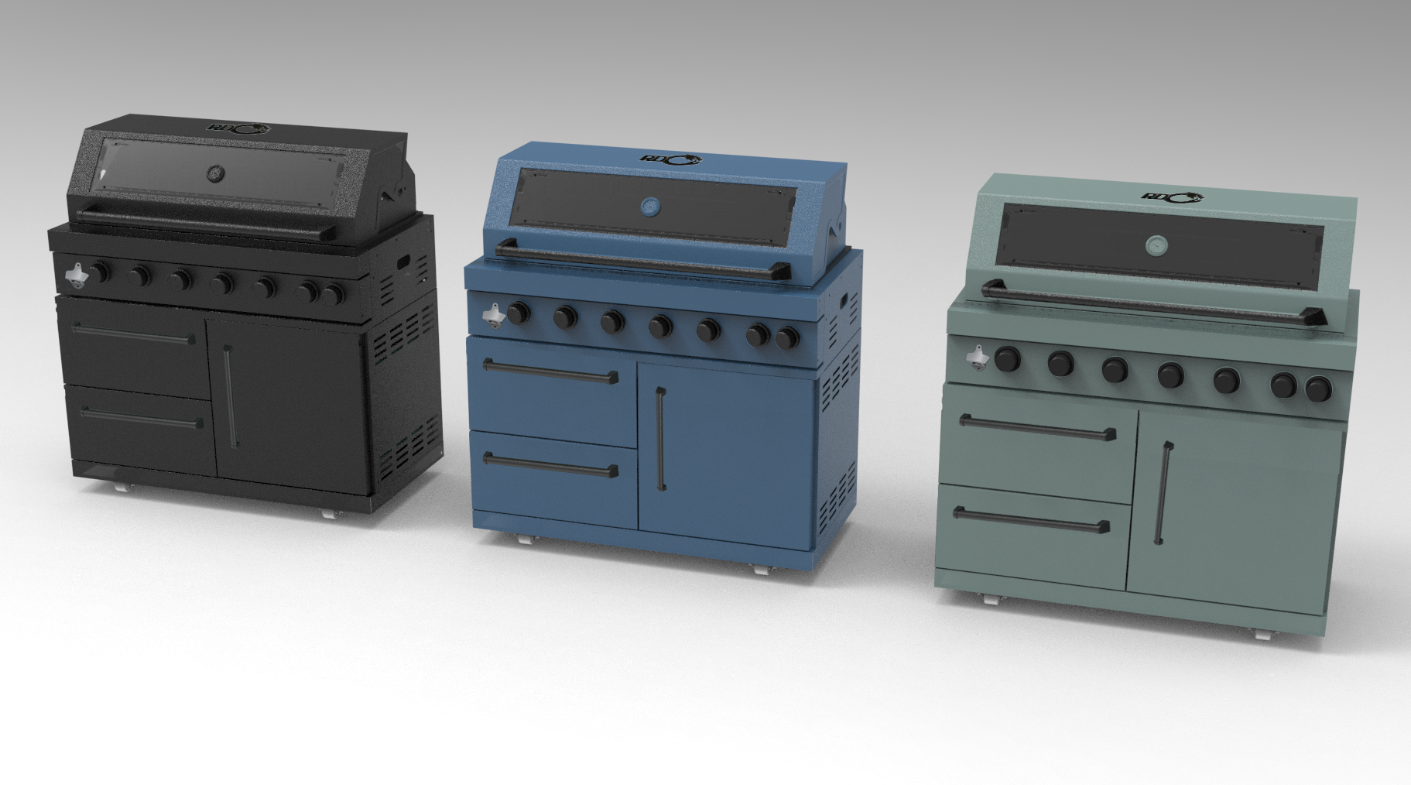 Red Dragon modular outdoor kitchen configuration
